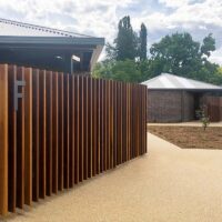 Ties together existing and new elements within Myrtleford’s Jubilee Park creating axis and intersections that drive the geometry of new structures.