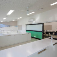 Combining new teaching and collaboration spaces to complement existing teaching spaces to form a contemporary STEM teaching facility.